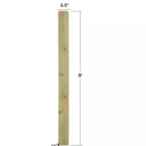 Pressure Treated Pine Dog Ear Fence Picket 8ft